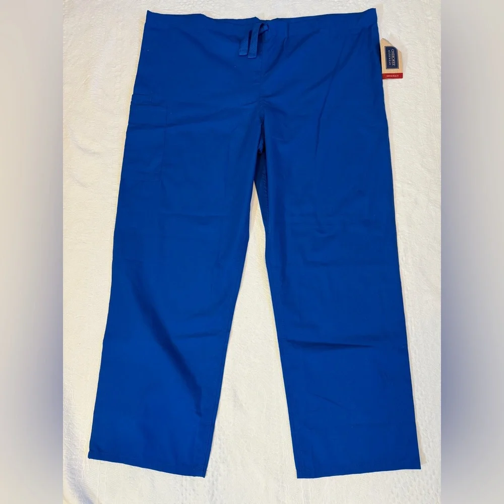 NWT Cherokee Originals Traditional Blue Scrub Pants Size XL - Picture 2 of 5